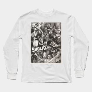 Sholay sketch Long Sleeve T-Shirt